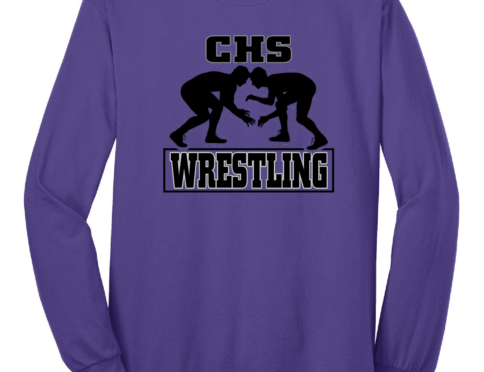 White Long Sleeve Wrestler T-Shirt